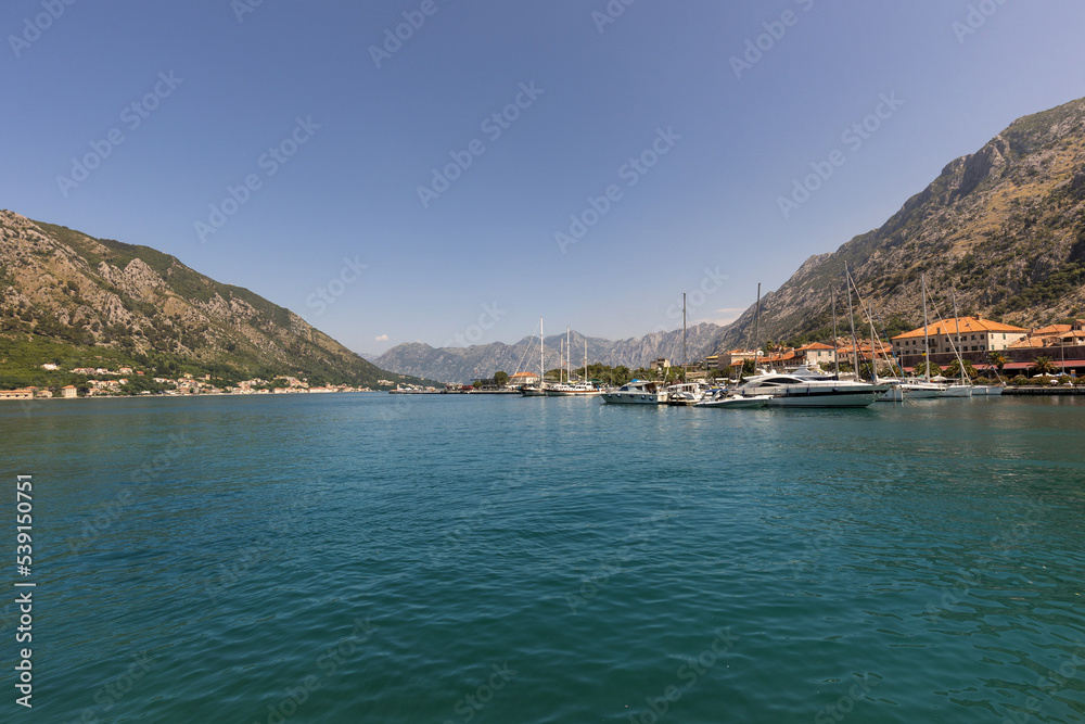 Bay of Kotor, Boka Kotorska, in Montenegro