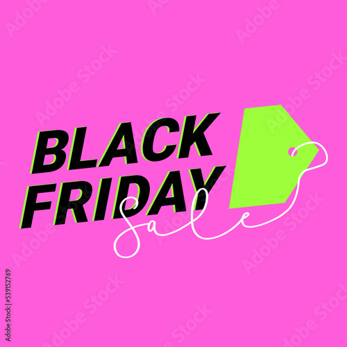 black friday sale banner for web or print