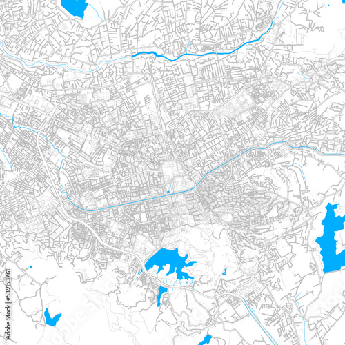 Tirana, Albania high resolution vector map