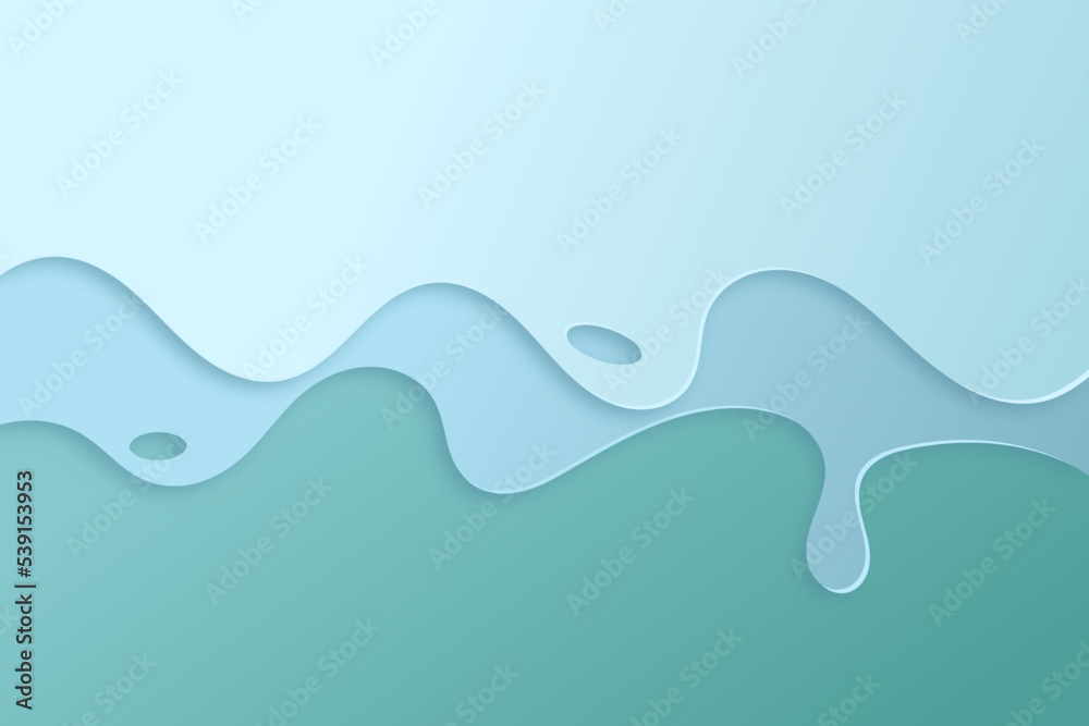 3D abstract background with deep blue paper cut waves. Wavy geometric poster. design layout for business presentations, flyers, posters, invitations ,book cover or annual report template design 3D abstract background with deep blue paper cut waves. Wavy geometric poster. design layout for business presentations, flyers, posters, invitations ,book cover or annual report template design