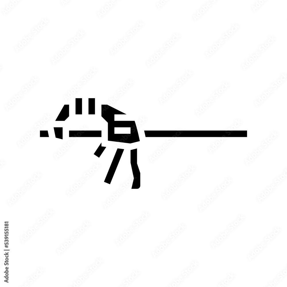 quick grip clamp glyph icon vector. quick grip clamp sign. isolated symbol illustration quick grip clamp glyph icon vector. quick grip clamp sign. isolated symbol illustration