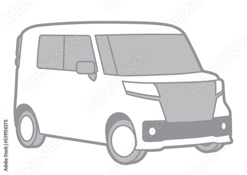 MINIVAN - VECTOR ILLUSTRATOR WITH WHITE BACKGROUND - SPORTCAR_T070 : 539156375