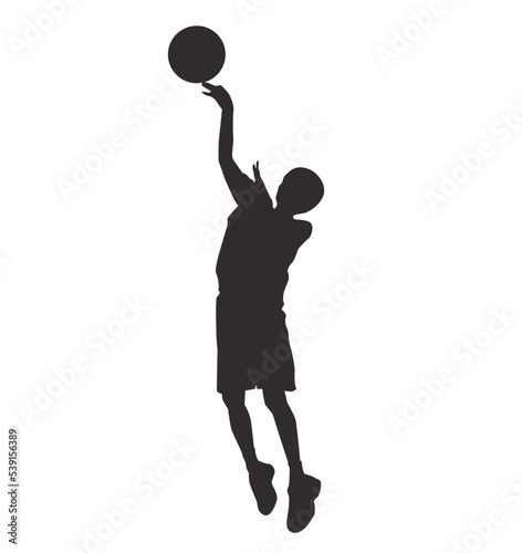 silhouettes of people playing basketball © Yehor