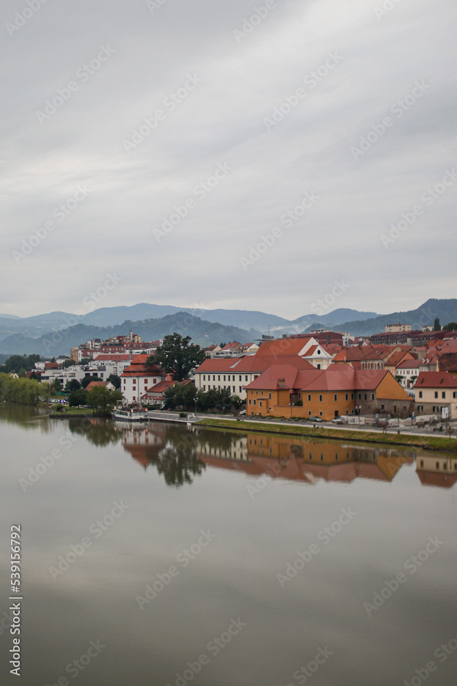 maribor slovenia, old city, bridge maribor slovenia, old city, bridge