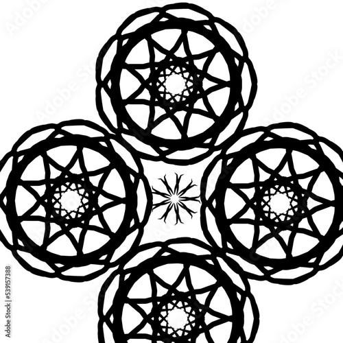 Template for laser cutting wall clock. Vector maket