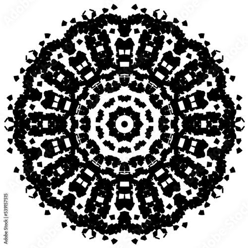 Template for laser cutting wall clock. Vector maket