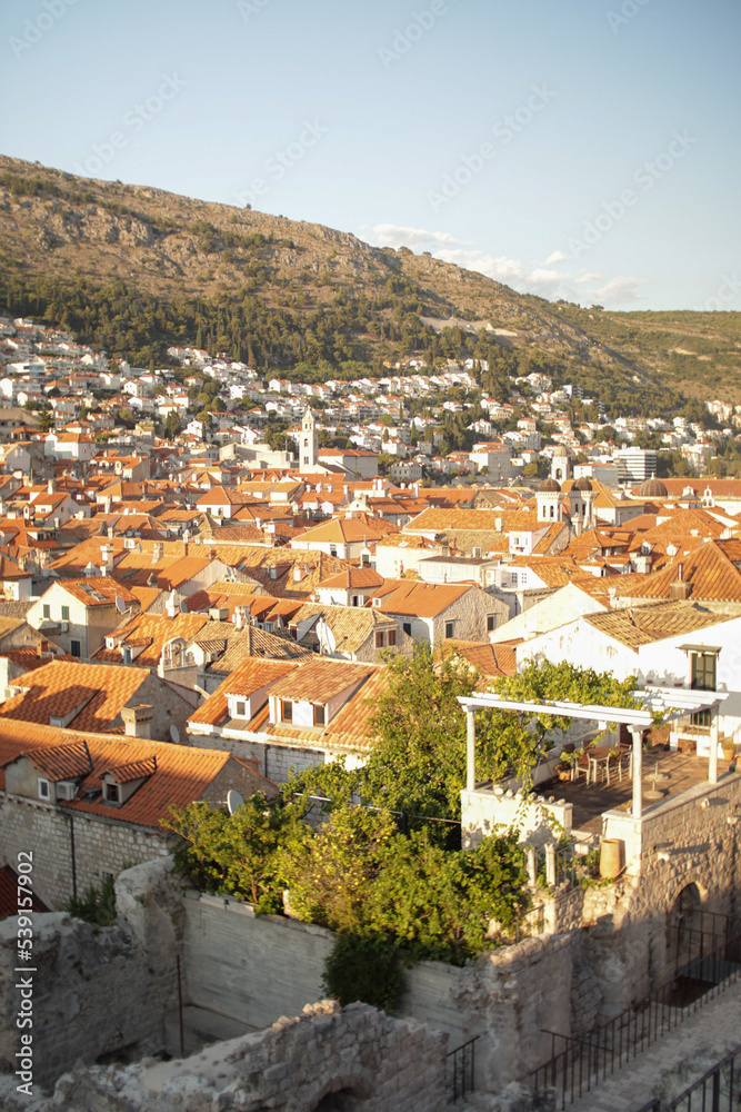 Croatia, Dubrovnik old city, houses