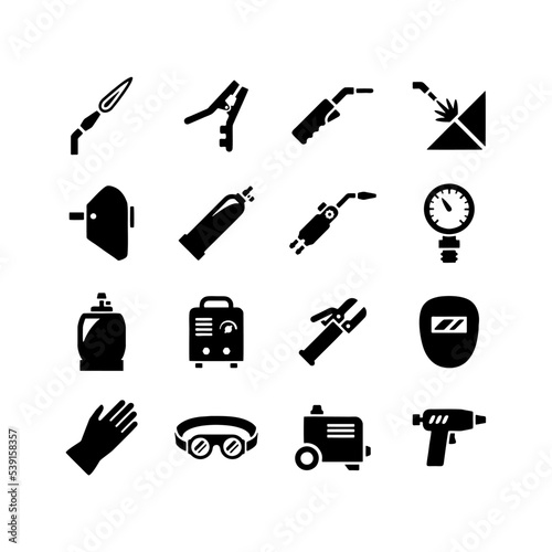 welding icon set