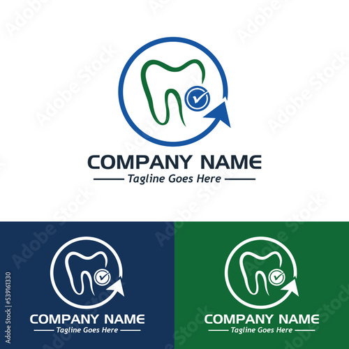 dental logo, sample company logo, a simple vector design
