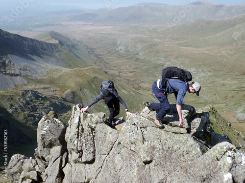 Scotland, Snowdonia. Hiking and climbing ridges through the wilderness during Spring time. Some days are sunny some days are rainy, but all of them are an adventure
