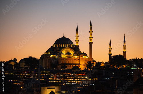 Photography Illuminated Ayia Sofia in the evening