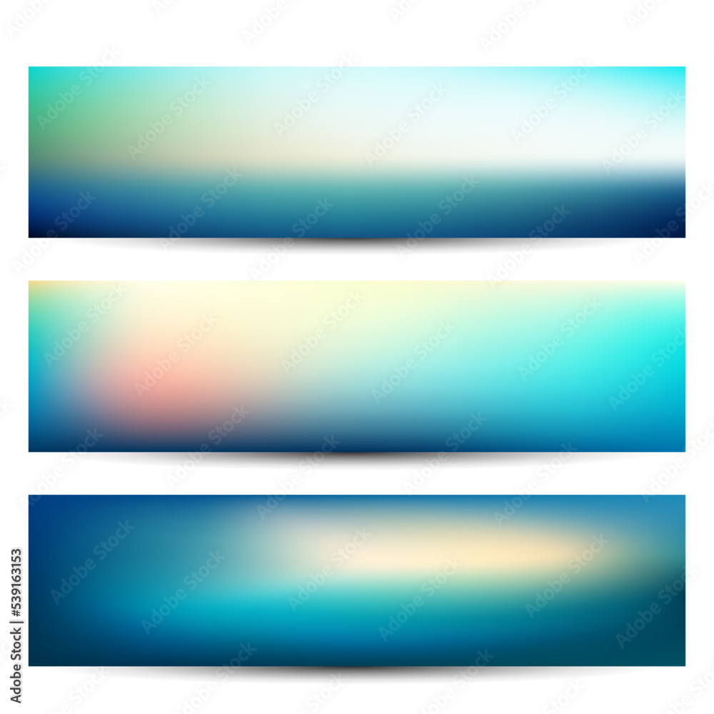 Abstract smooth gradient background banners - eps10