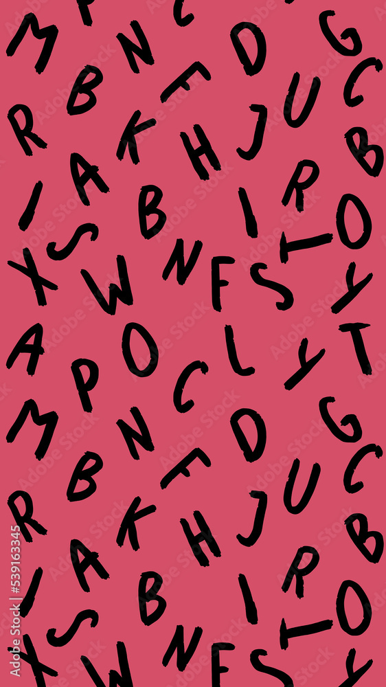 template with the image of keyboard symbols. set of letters. Surface template. purple red background. Vertical image. template with the image of keyboard symbols. set of letters. Surface template. purple red background. Vertical image.