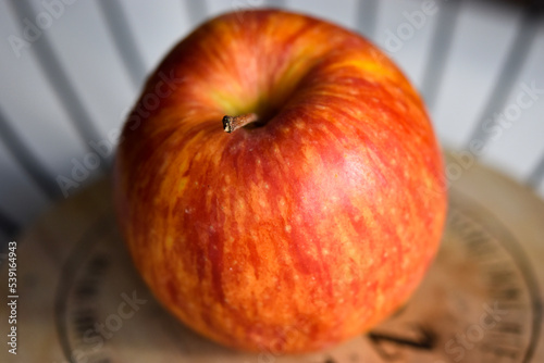 red apple on a table