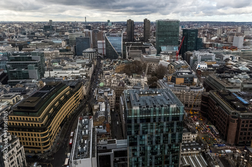 View of the streets of London in the Great Britain capital