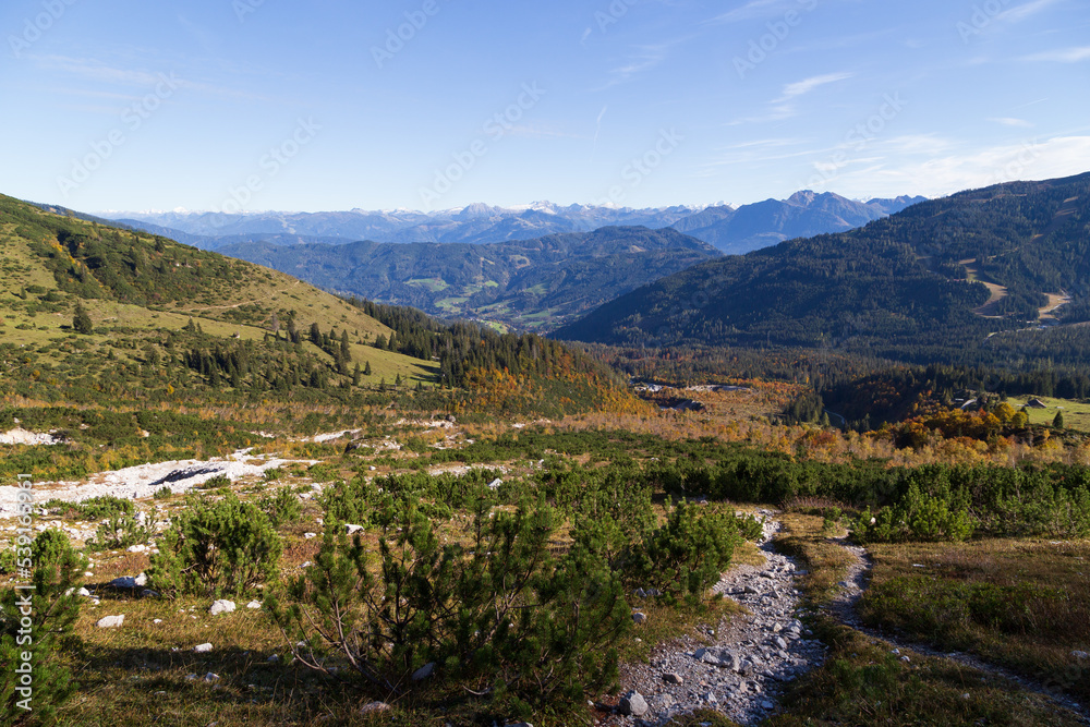 Hochkoening mountain range in Salzburger Land