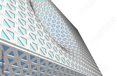 abstract architectural structure 3d background