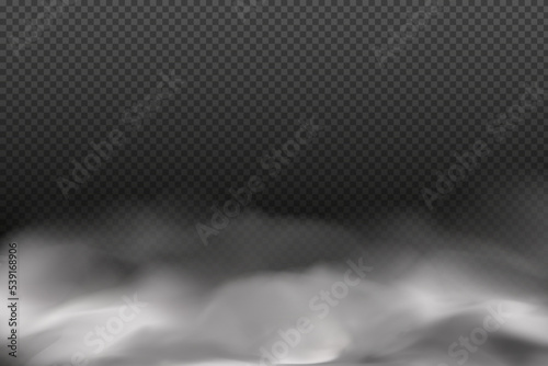 Smoke rings.White vector cloudiness ,fog or smoke on dark checkered background.Cloudy sky or smog over the city.Vector illustration.