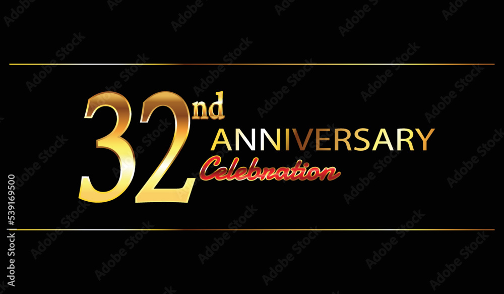 32 anniversary background. 32nd anniversary celebration. 32 year anniversary celebration. Anniversary on black background. 32 anniversary background. 32nd anniversary celebration. 32 year anniversary celebration. Anniversary on black background.