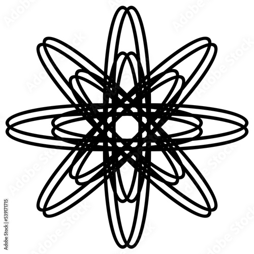 Template for laser cutting wall clock. Vector maket