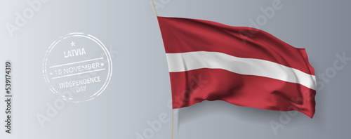 Latvia happy independence day greeting card, banner with template text vector illustration Free Download Latvia happy independence day greeting card, banner with template text vector illustration - GFXLoad