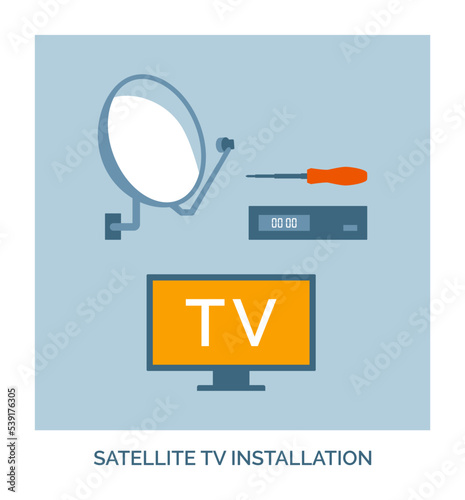 Satellite TV installation and repair service