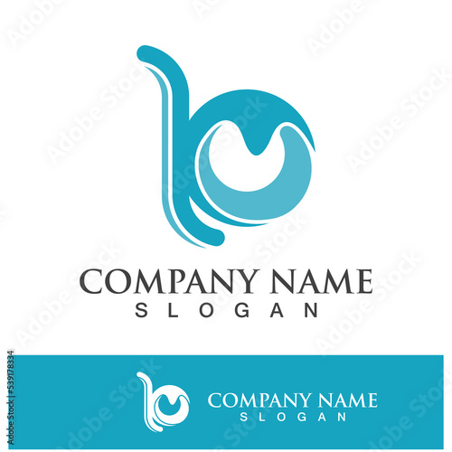 Fototapeta Naklejka Na Ścianę i Meble -  Creative B letter logo design