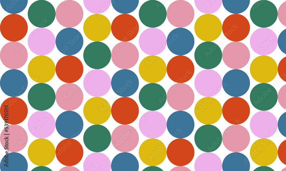colored pattern seamless, circles in retro style on transparent background colored pattern seamless, circles in retro style on transparent background