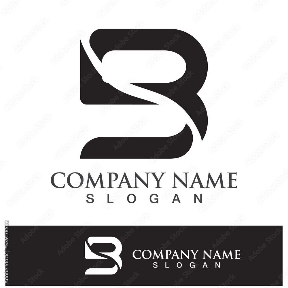 Creative B letter logo design