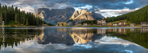See in den Dolomiten Panorama photo