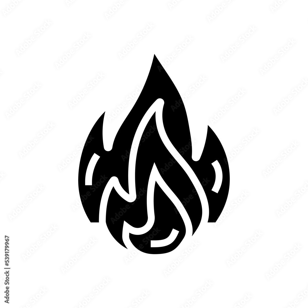 fire hot glyph icon vector. fire hot sign. isolated symbol illustration fire hot glyph icon vector. fire hot sign. isolated symbol illustration