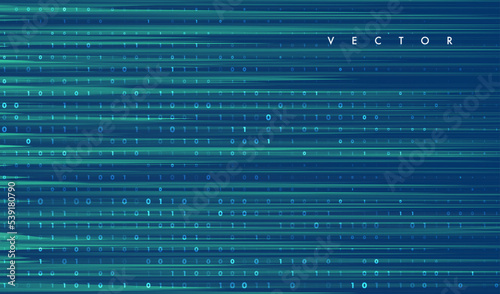 Abstract virtual digital stream.