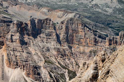 Obraz na płótnie Dolomity krajobraz góry skały szczyty Dolomite, Italy w salonie