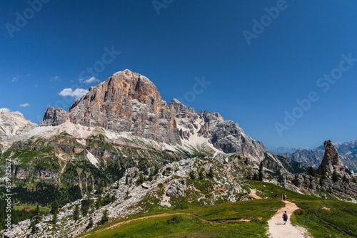Obraz na płótnie Dolomity krajobraz góry skały szczyty Dolomite, Italy w salonie