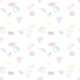 A seamless pattern for a cool holiday paper or a background for princesses.