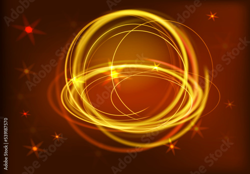abstract background with glowing lights