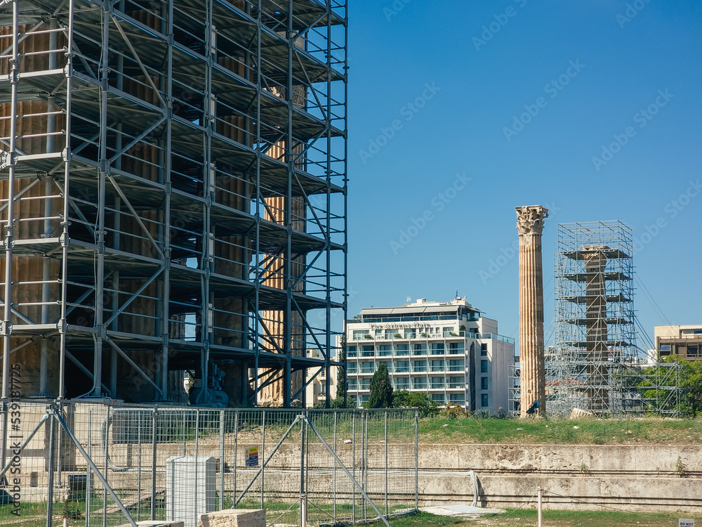 Restoration Works on Temple of Olympian Zeus Restoration Works on Temple of Olympian Zeus