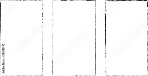 Social media covers with tiny roughen border frames. . grunge style . Post frame stories templates.  Layout for promotion .Media banner .Vector