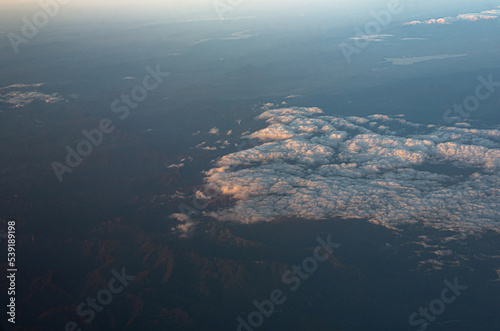 The High Tatras mountains from sky 