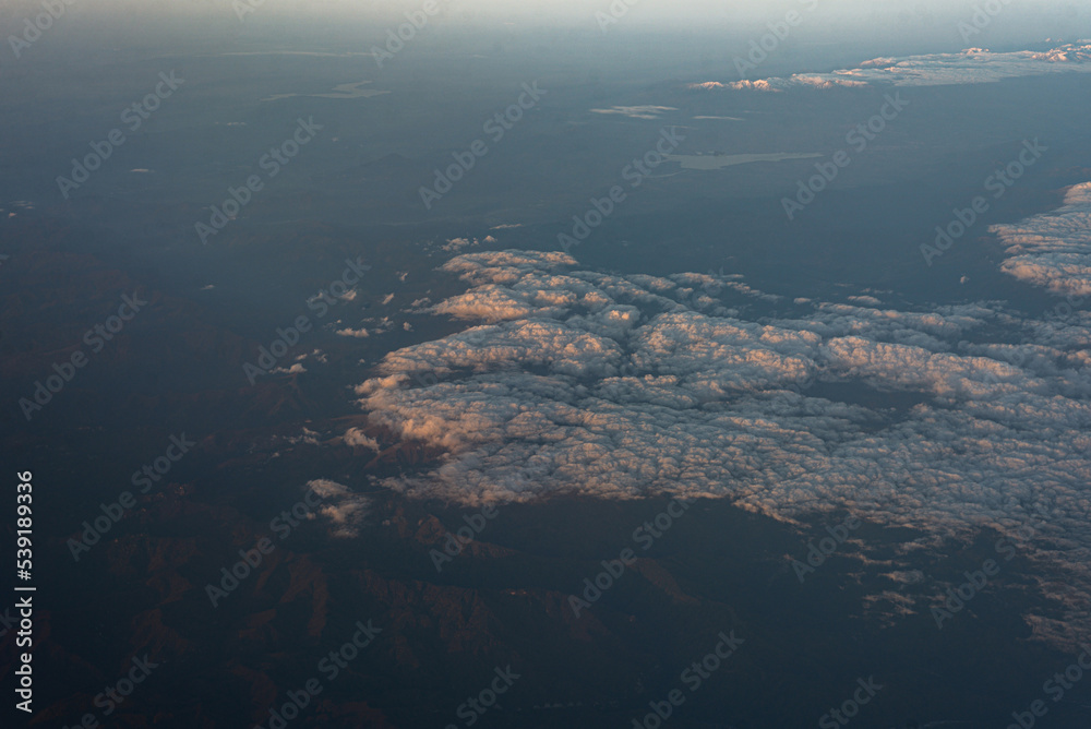 The High Tatras mountains from sky 