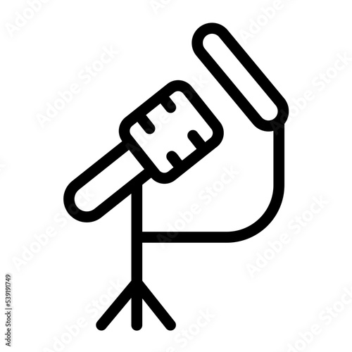 condenser mic line icon