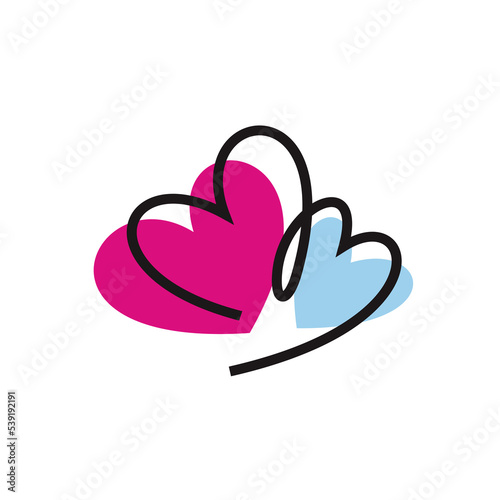 two hearts that take care of each other