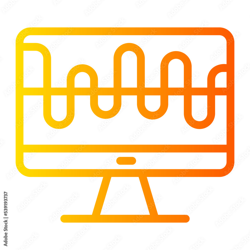 sound waves gradient icon sound waves gradient icon