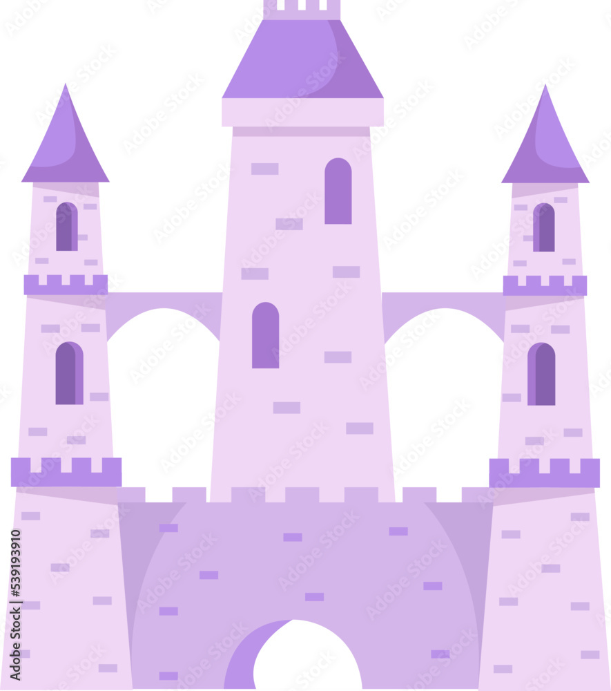 Magical fairytale castle. Vector illustration Magical fairytale castle. Vector illustration