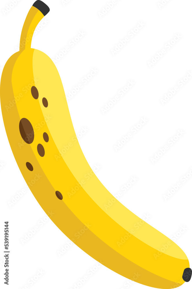 Hand drawn banana Food icon. Vector illustration