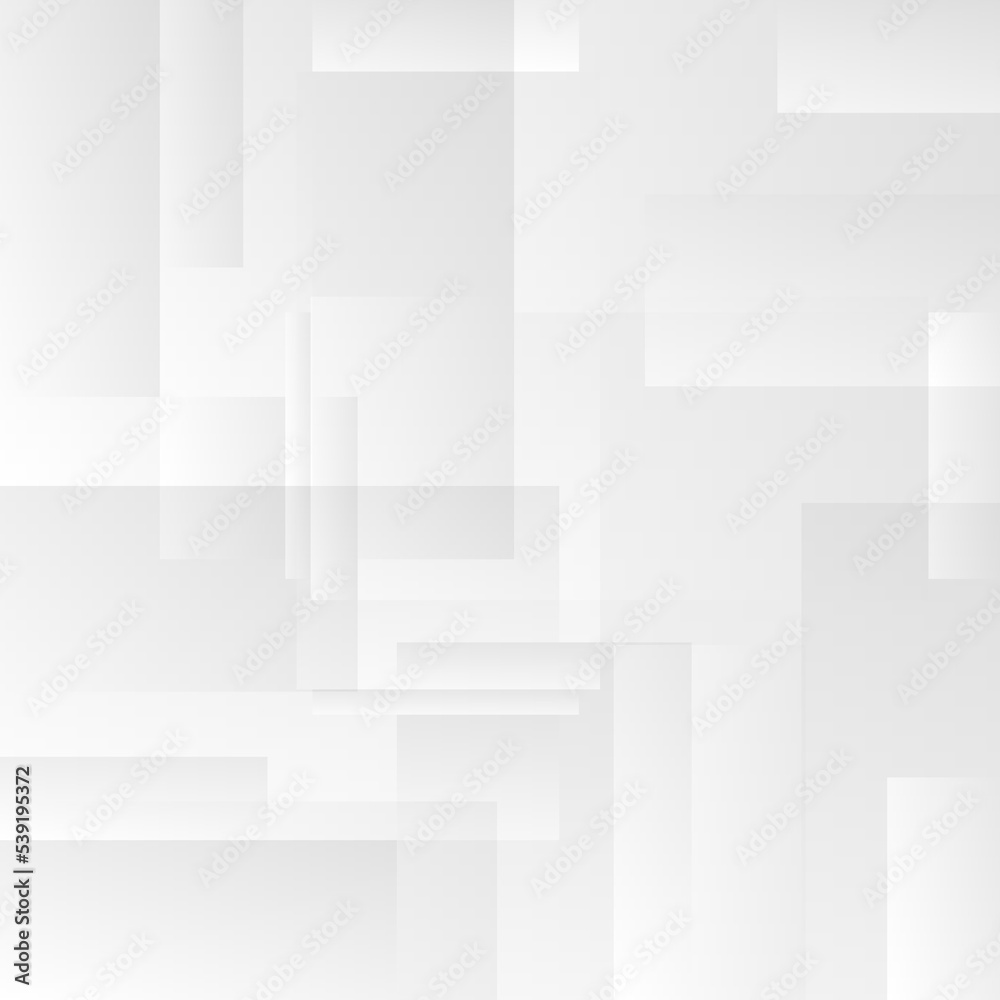Abstract white and gray gradient background. Modern minimalist design. Vector illustration with simple shapes like circle, square, rectangle. Monochrome light 3d futuristic design Abstract white and gray gradient background. Modern minimalist design. Vector illustration with simple shapes like circle, square, rectangle. Monochrome light 3d futuristic design