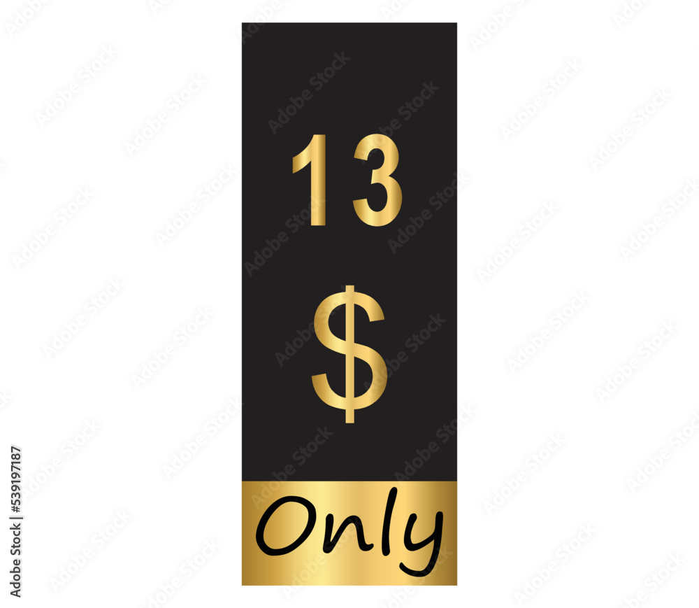$ Dollar Only Coupon sign or Label or discount voucher Money Saving label, stamp Vector Illustration with fantastic gold font on black background $ Dollar Only Coupon sign or Label or discount voucher Money Saving label, stamp Vector Illustration with fantastic gold font on black background