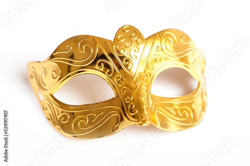 golden mask isolated