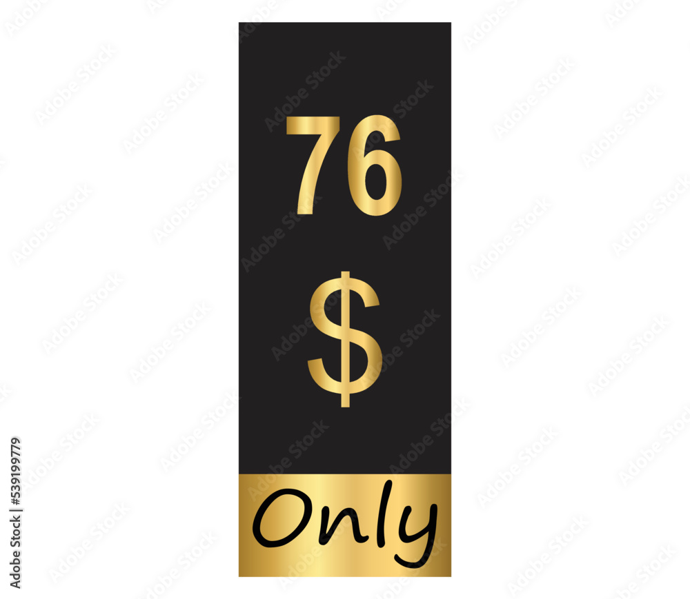 $ Dollar Only Coupon sign or Label or discount voucher Money Saving label, stamp Vector Illustration with fantastic gold font on black background $ Dollar Only Coupon sign or Label or discount voucher Money Saving label, stamp Vector Illustration with fantastic gold font on black background