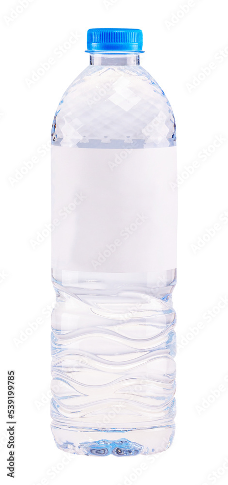 bottle of water isolated and save as to PNG file